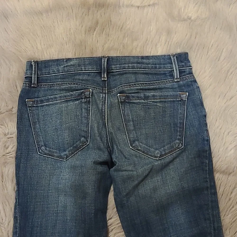 Loft Ann Taylor womens relaxed skinny cuffed ankle‎ jeans size 24
